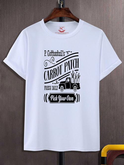 unisex white graphic printed t-shirt - 20824532 -  Standard Image - 0