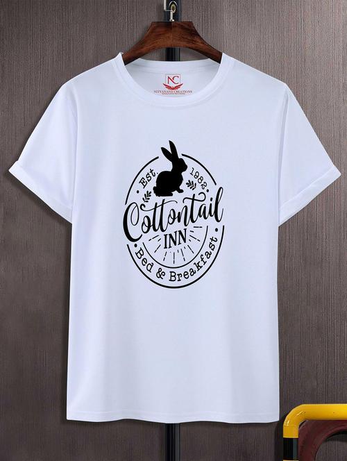 unisex white graphic printed t-shirt - 20824545 - Standard Image - 0