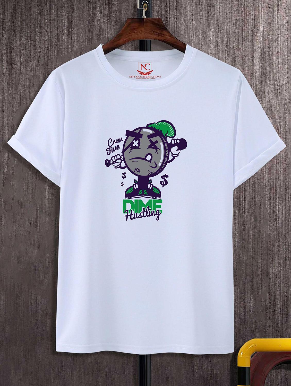 unisex white graphic printed t-shirt - 20824550 -  Zoom Image - 0