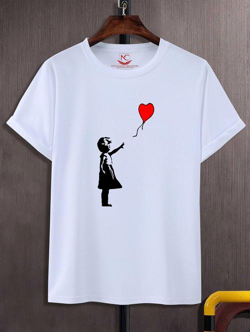 unisex white graphic printed t-shirt - 20824586 - Standard Image - 0