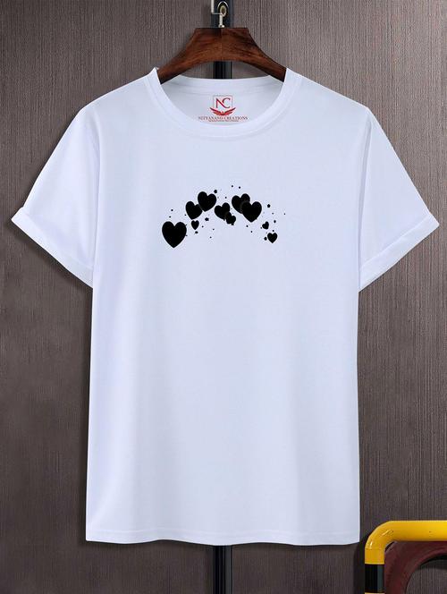 unisex white graphic printed t-shirt - 20824589 -  Standard Image - 0