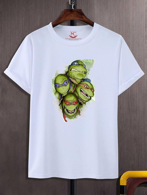 unisex white graphic printed t-shirt - 20824591 -  Standard Image - 0