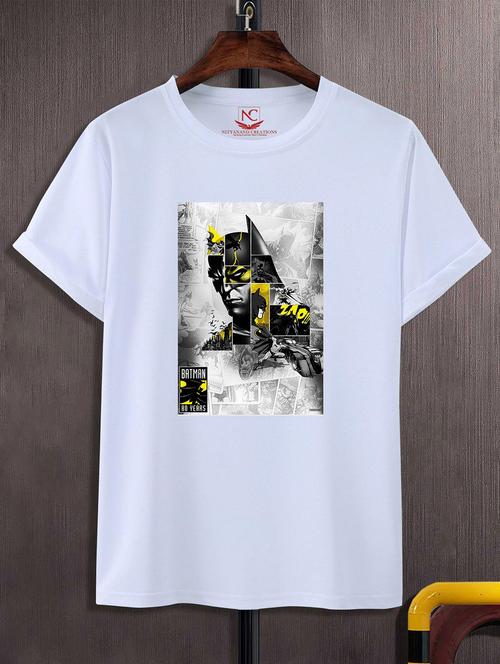 unisex white graphic printed t-shirt - 20824593 - Standard Image - 0