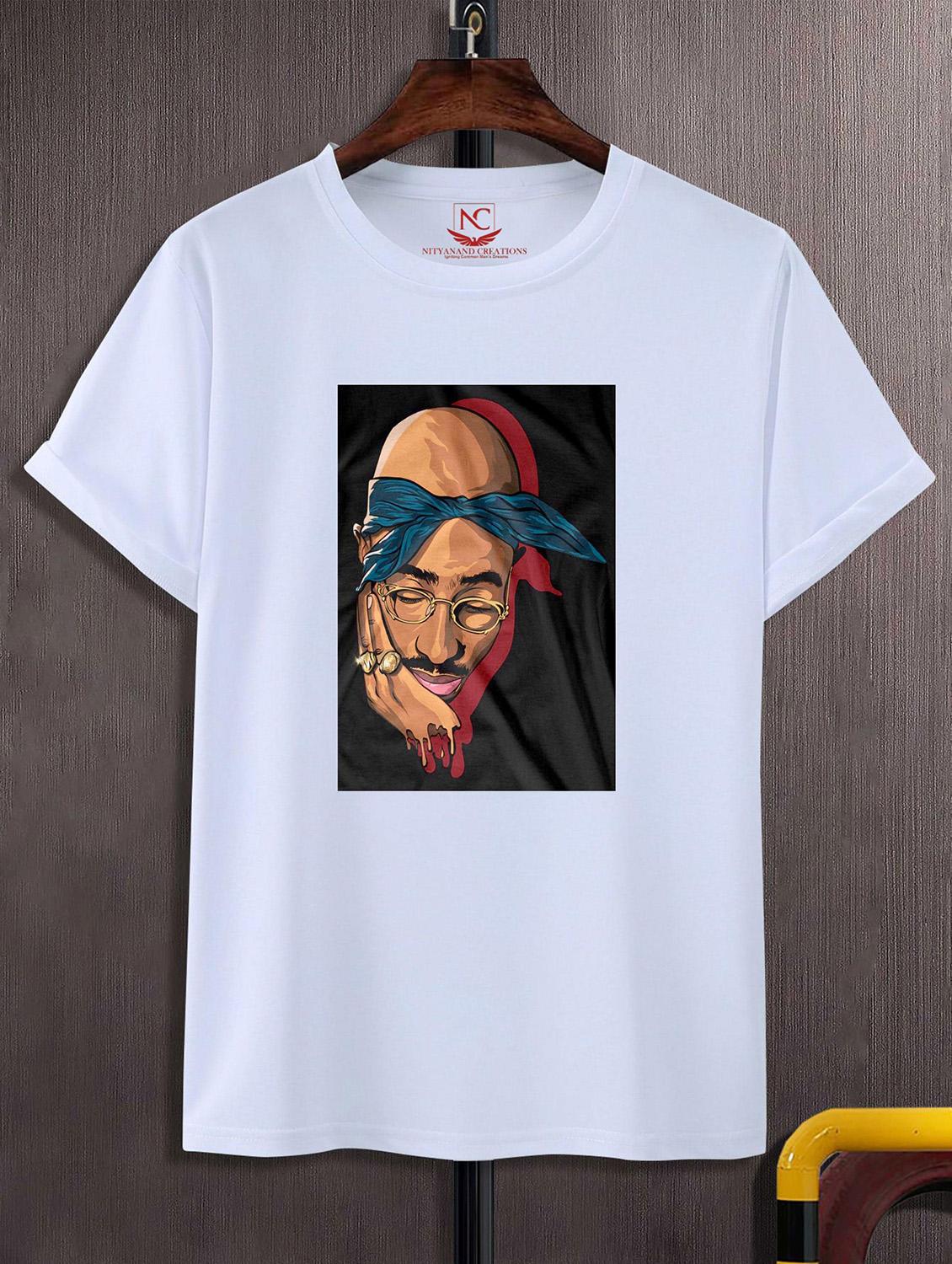 unisex white graphic printed t-shirt - 20824600 -  Zoom Image - 0