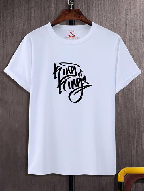 unisex white graphic printed t-shirt - 20824611 -  Standard Image - 0