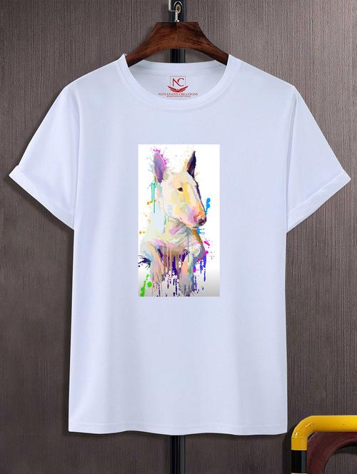 unisex white graphic printed t-shirt - 20824622 -  Standard Image - 0