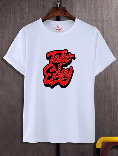 unisex white graphic printed t-shirt - 20824623 - Standard Image - 0