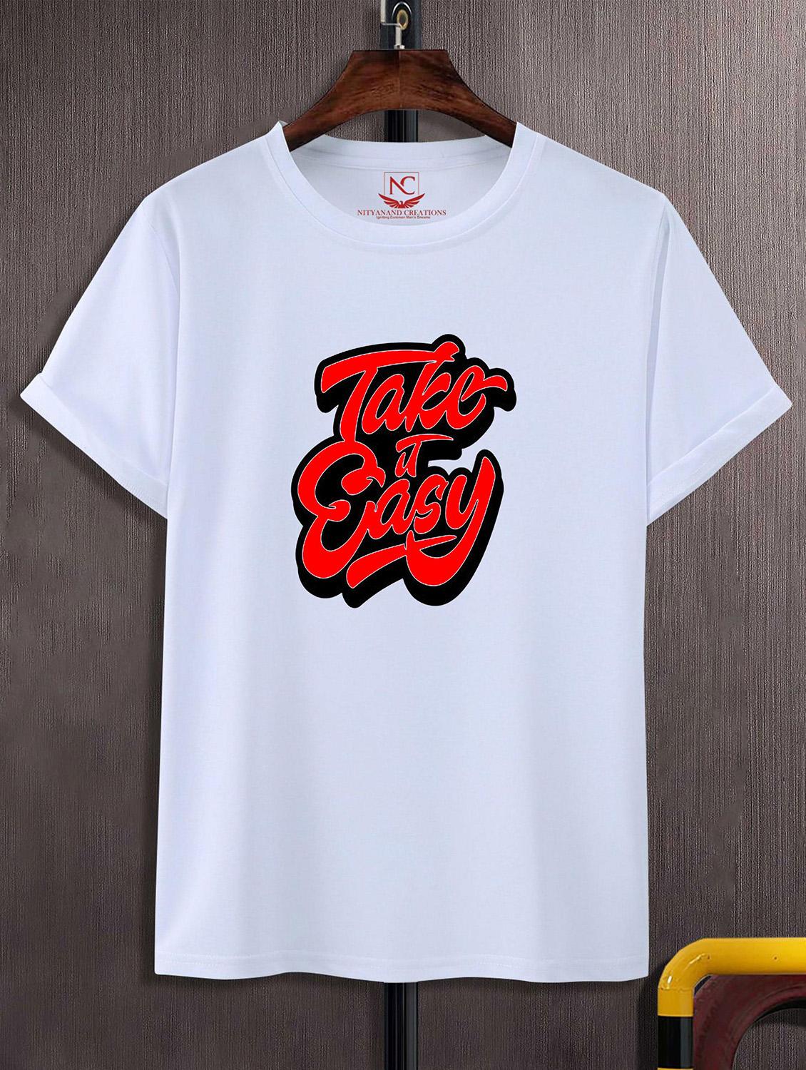unisex white graphic printed t-shirt - 20824623 - Zoom Image - 0