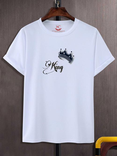 unisex white graphic printed t-shirt - 20824627 - Standard Image - 0