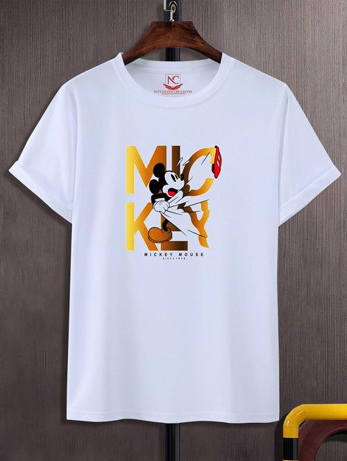 unisex white graphic printed t-shirt - 20824639 -  Standard Image - 0