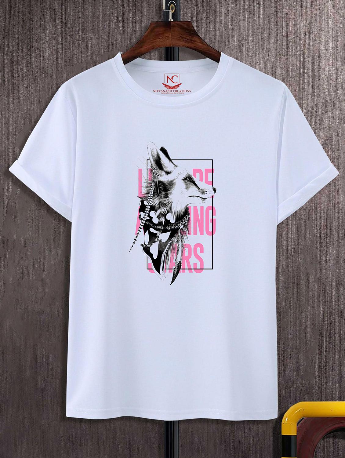 unisex white graphic printed t-shirt - 20824640 - Zoom Image - 0