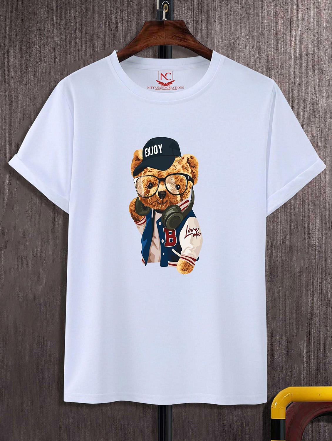 unisex white graphic printed t-shirt - 20824642 - Zoom Image - 0