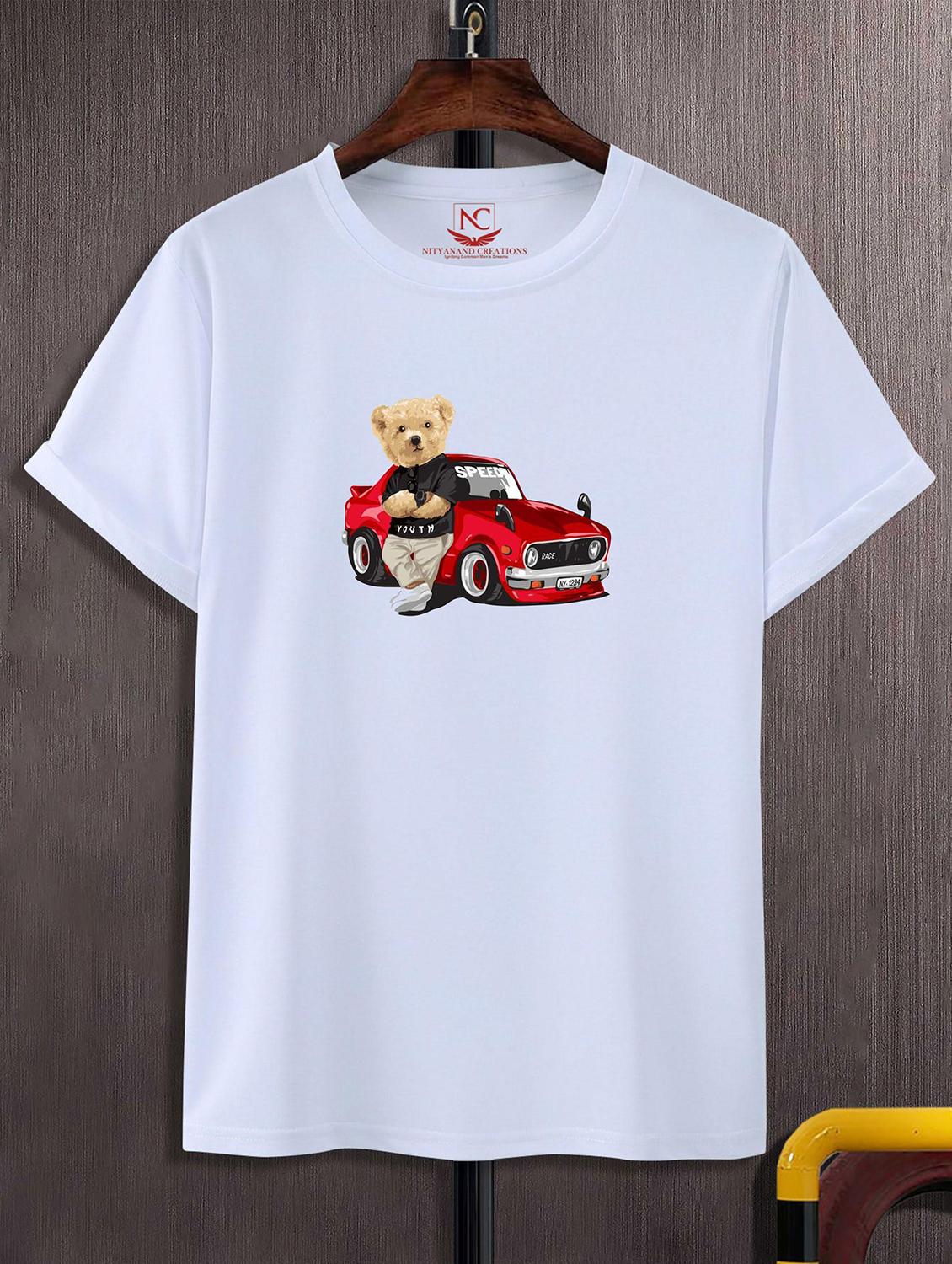 unisex white graphic printed t-shirt - 20824644 -  Zoom Image - 0