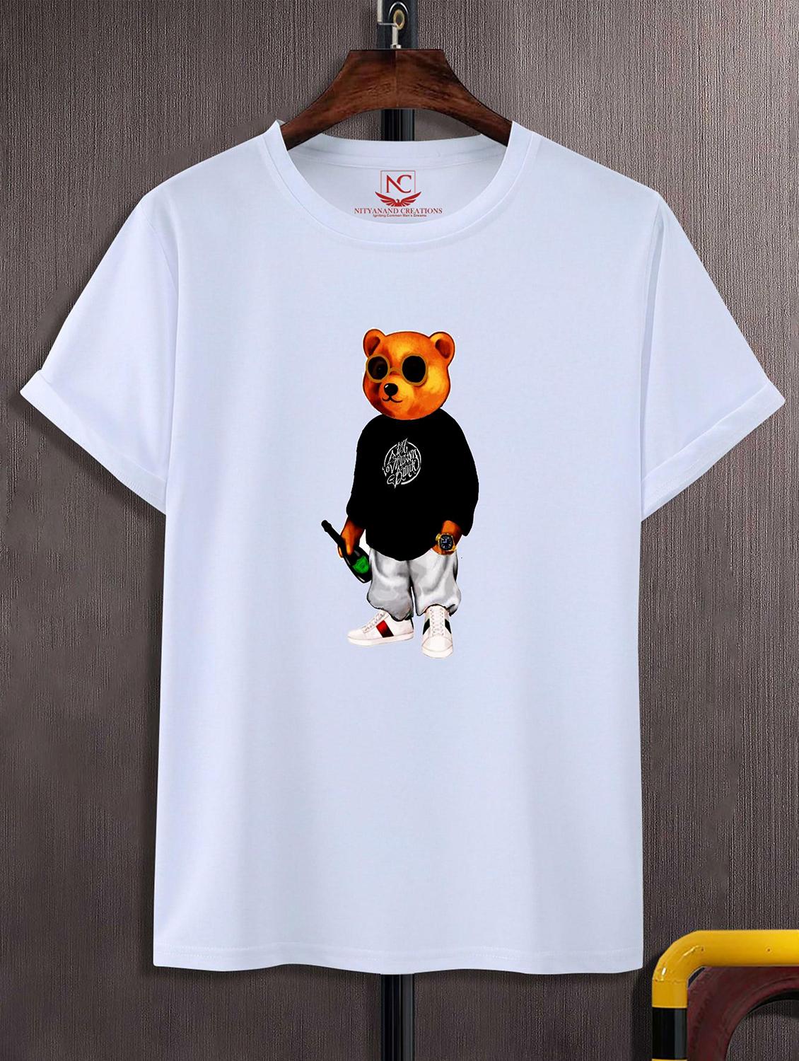 unisex white graphic printed t-shirt - 20824645 -  Zoom Image - 0