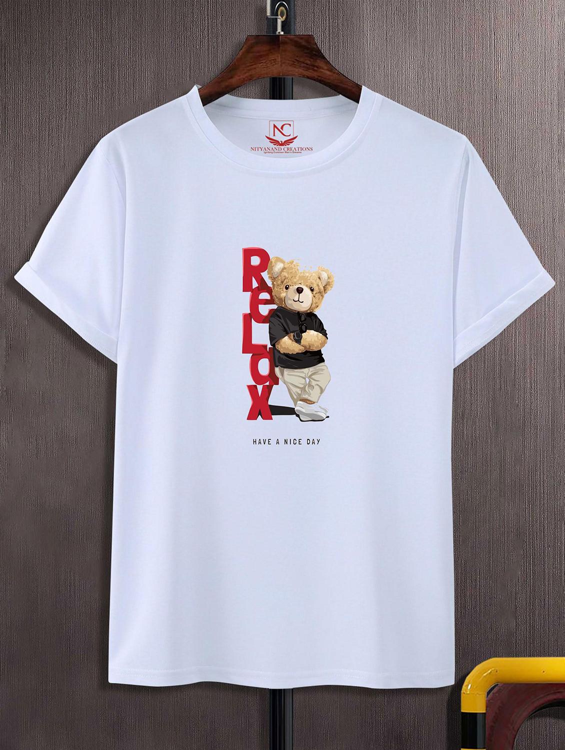 unisex white graphic printed t-shirt - 20824646 -  Zoom Image - 0