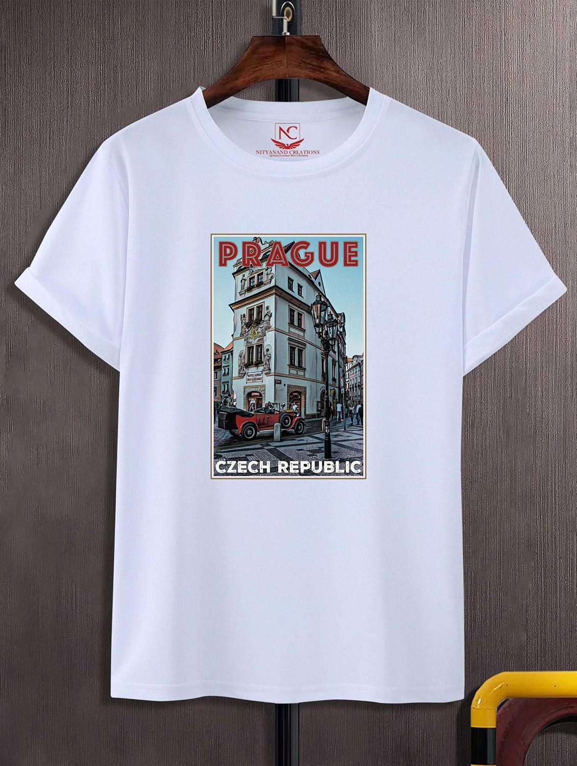 unisex white graphic printed t-shirt - 20824672 -  Zoom Image - 0