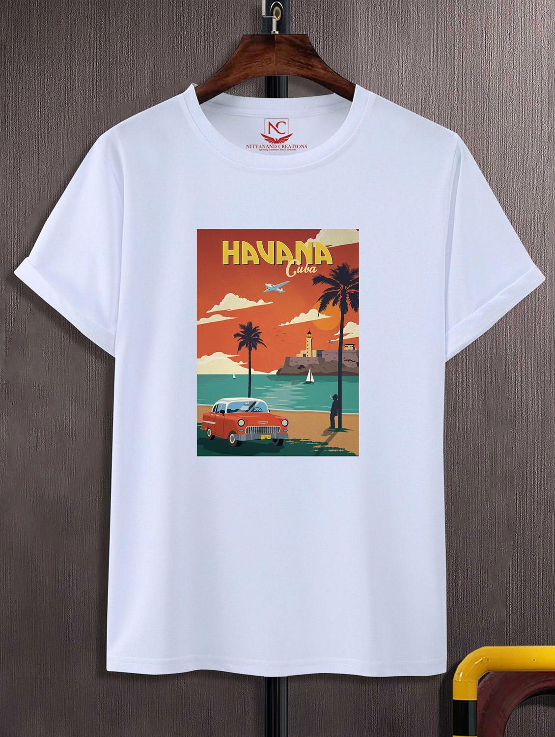 unisex white graphic printed t-shirt - 20824681 - Zoom Image - 0