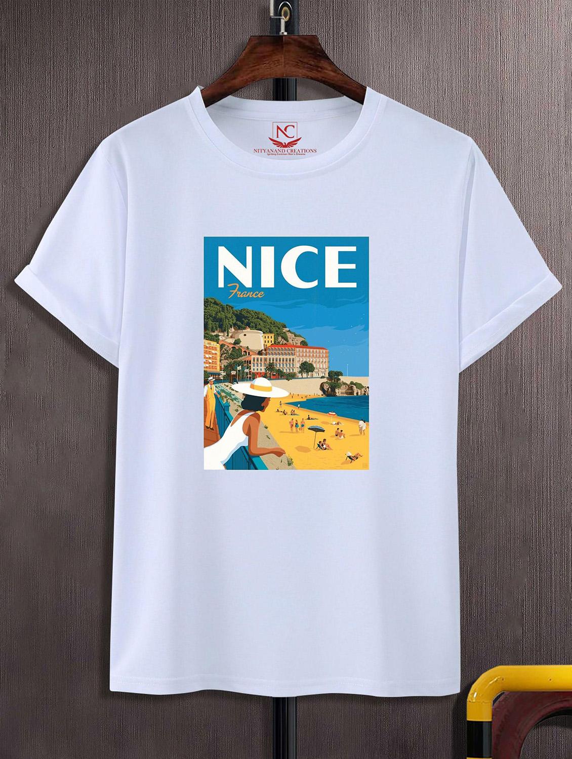 unisex white graphic printed t-shirt - 20824682 - Zoom Image - 0