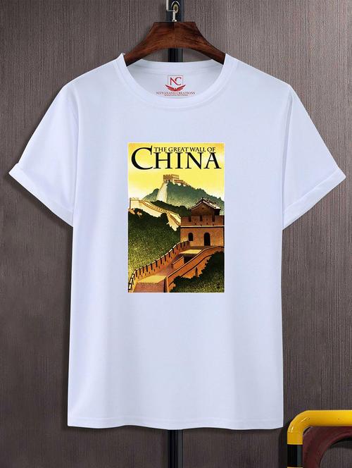 unisex white graphic printed t-shirt - 20824685 - Standard Image - 0