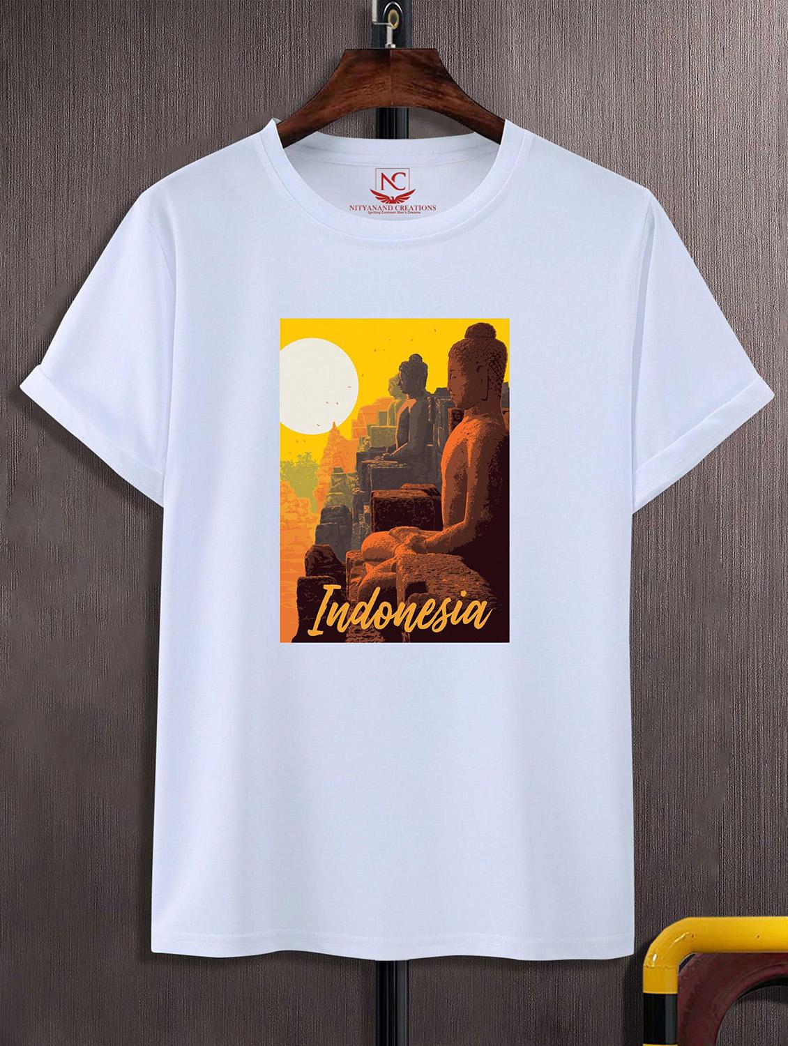 unisex white graphic printed t-shirt - 20824686 - Zoom Image - 0