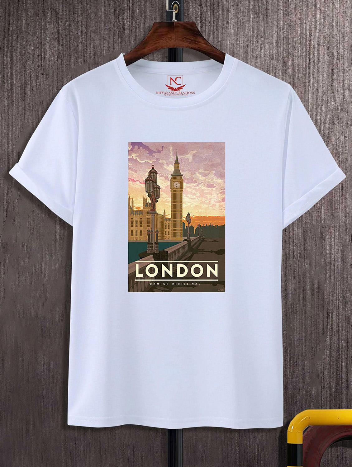 unisex white graphic printed t-shirt - 20824688 - Zoom Image - 0