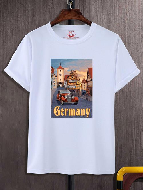 unisex white graphic printed t-shirt - 20824698 -  Standard Image - 0