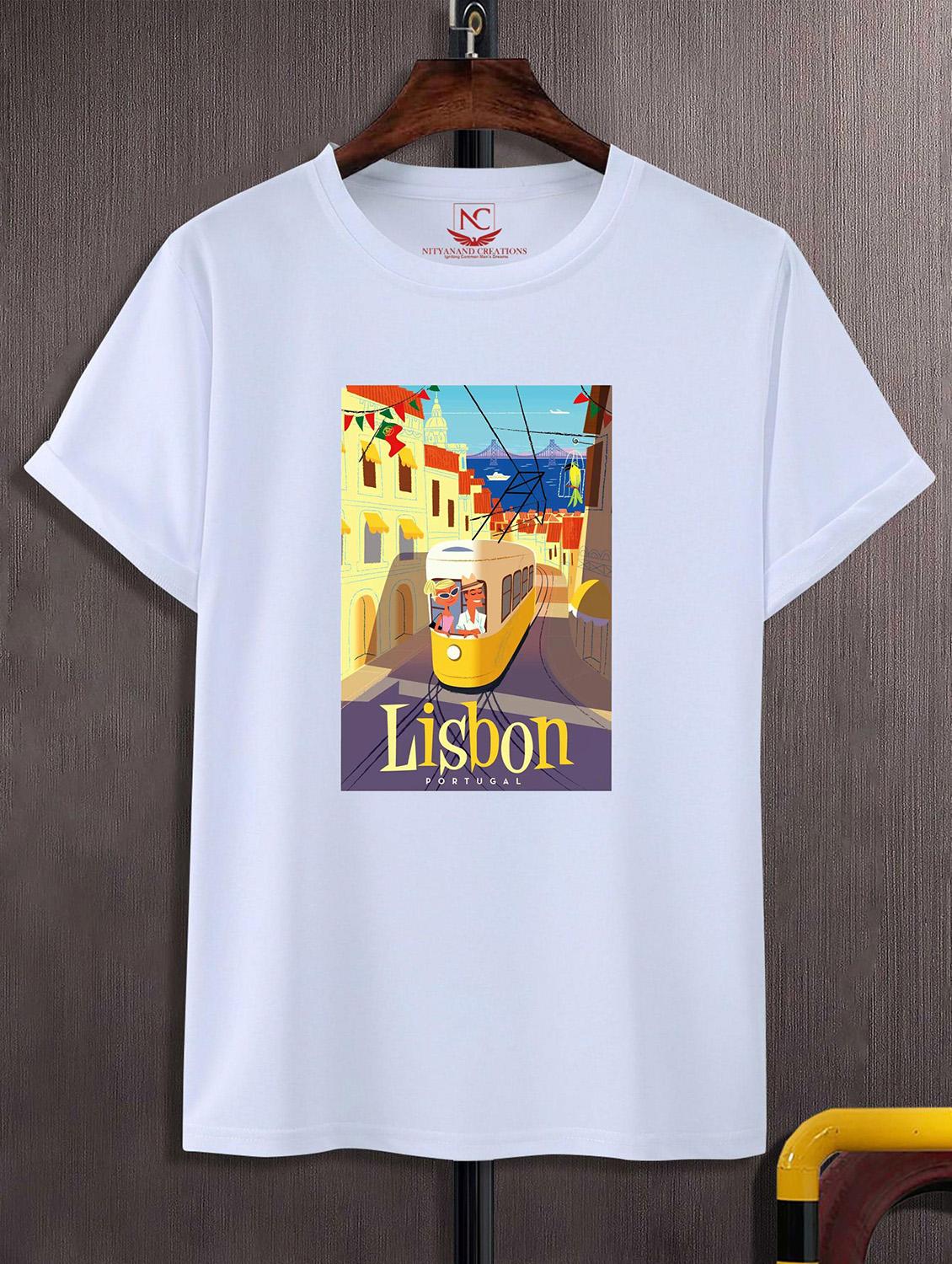 unisex white graphic printed t-shirt - 20824701 - Zoom Image - 0
