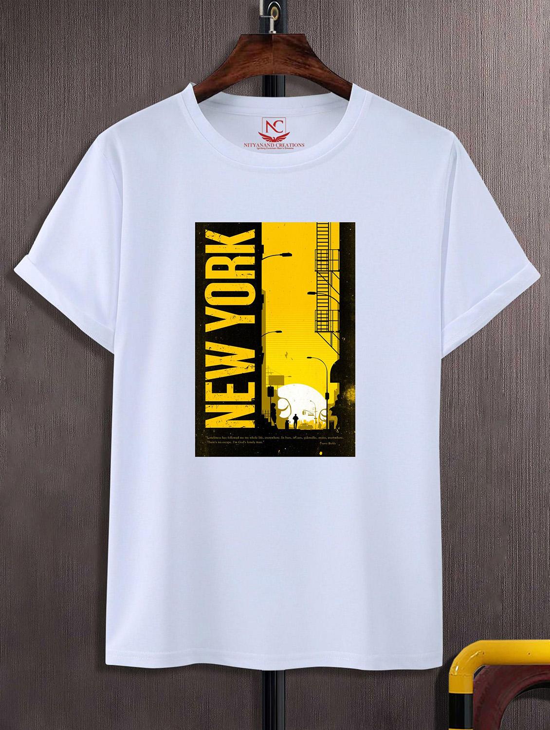 unisex white graphic printed t-shirt - 20824714 - Zoom Image - 0