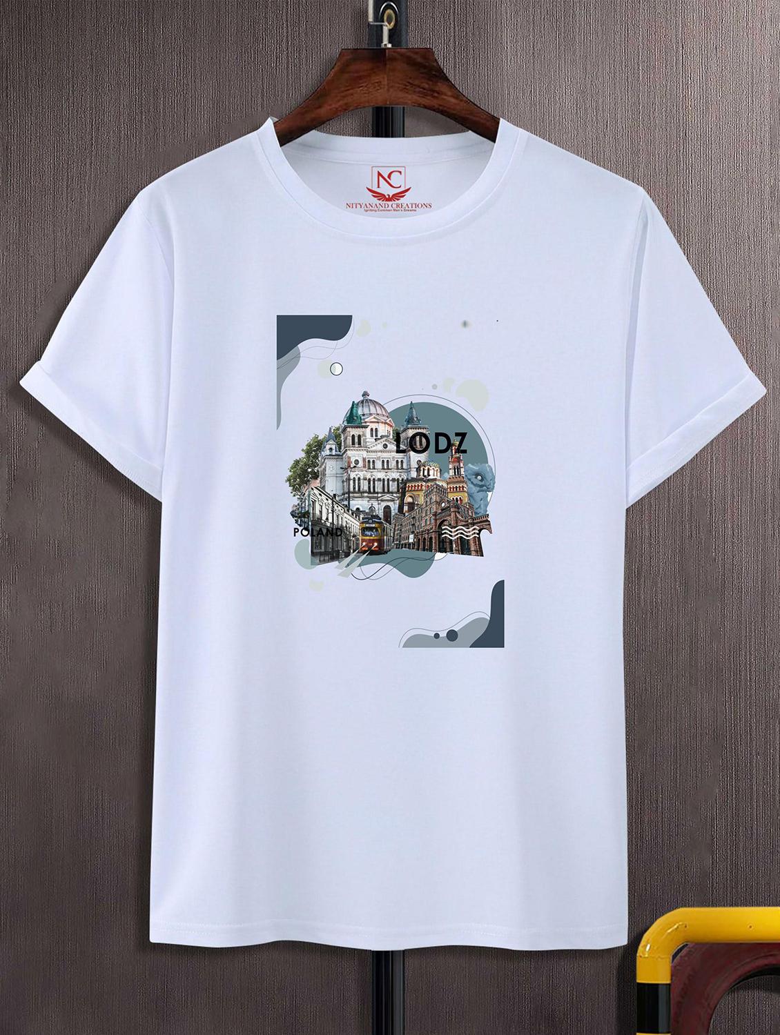 unisex white graphic printed t-shirt - 20824717 - Zoom Image - 0