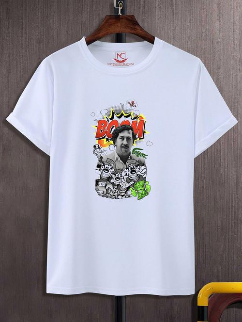 unisex white graphic printed t-shirt - 20824718 - Standard Image - 0