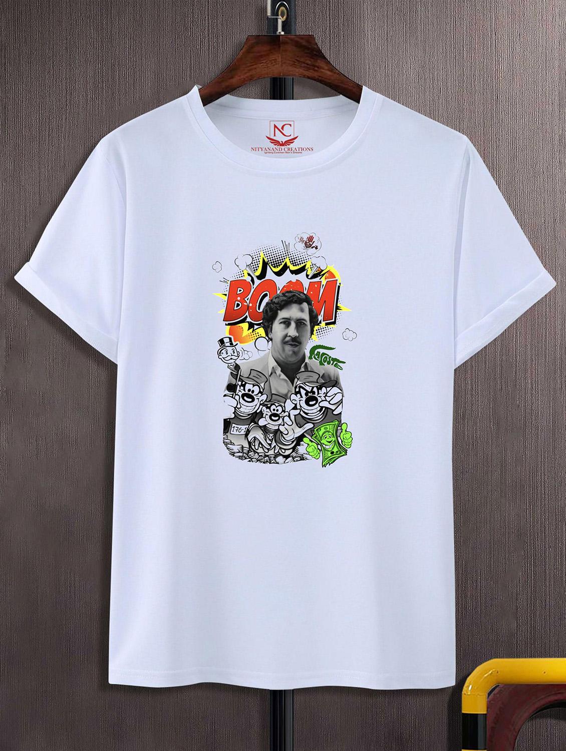 unisex white graphic printed t-shirt - 20824718 - Zoom Image - 0