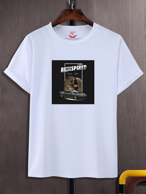 unisex white graphic printed t-shirt - 20824720 -  Standard Image - 0