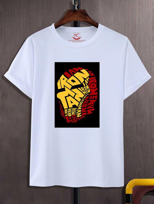 unisex white graphic printed t-shirt - 20824728 -  Standard Image - 0