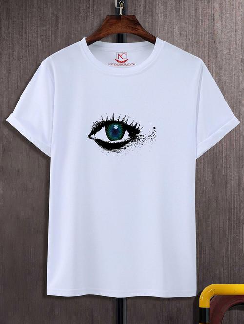 unisex white graphic printed t-shirt - 20824740 - Standard Image - 0