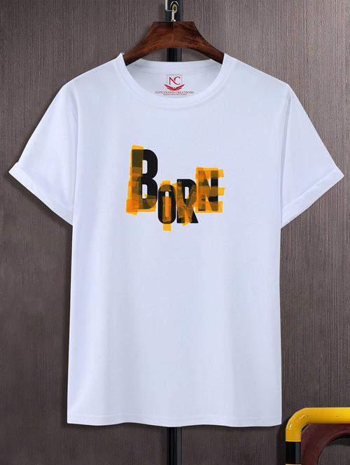 unisex white graphic printed t-shirt - 20824742 - Standard Image - 0