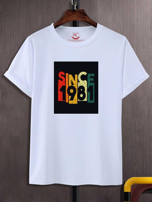 unisex white graphic printed t-shirt - 20824749 -  Standard Image - 0