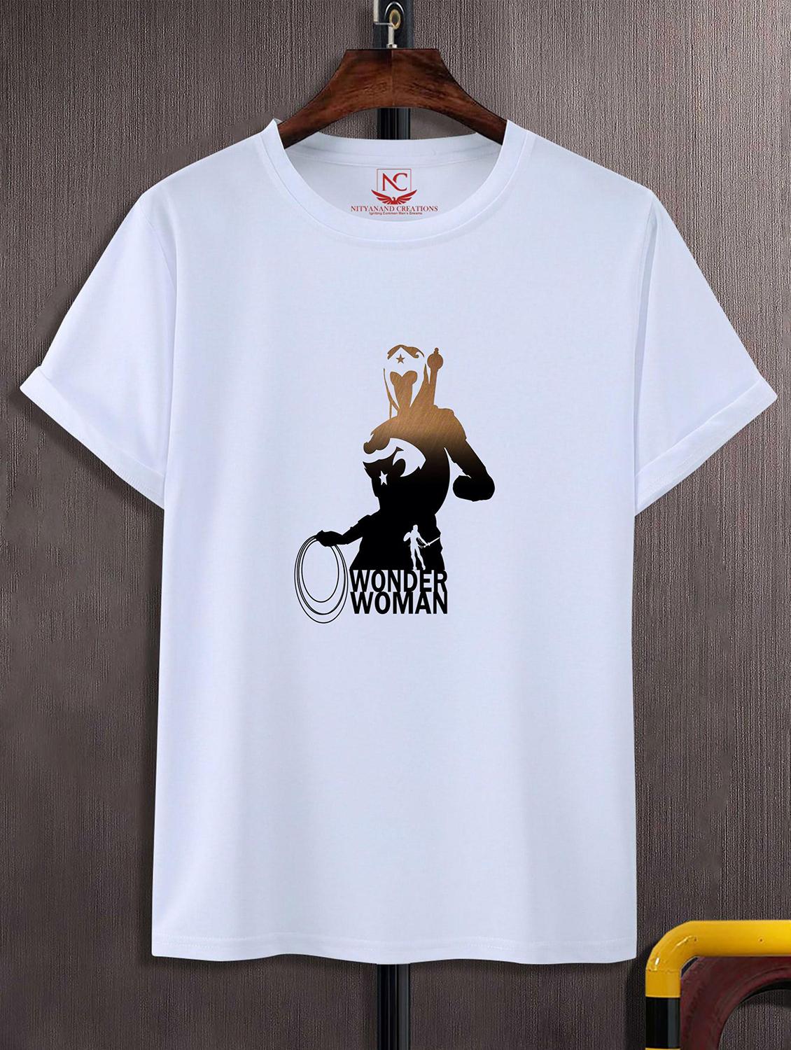 unisex white graphic printed t-shirt - 20824775 -  Zoom Image - 0