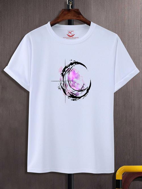 unisex white graphic printed t-shirt - 20824790 -  Standard Image - 0