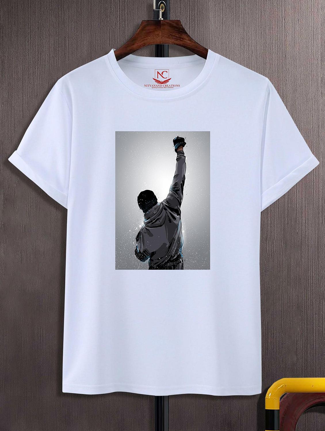 unisex white graphic printed t-shirt - 20824796 - Zoom Image - 0