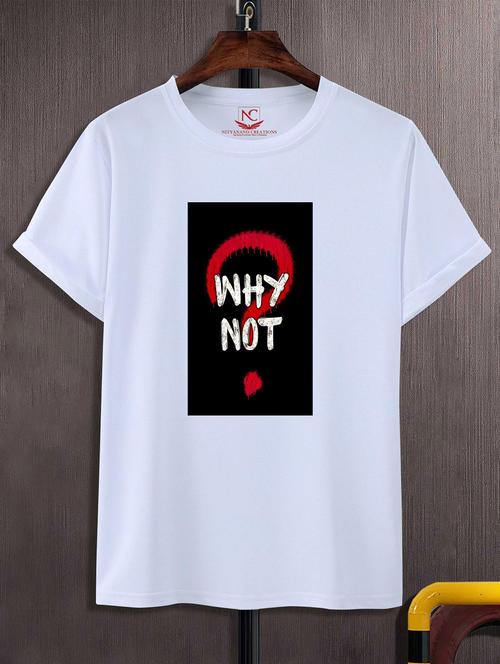 unisex white graphic printed t-shirt - 20824856 -  Standard Image - 0