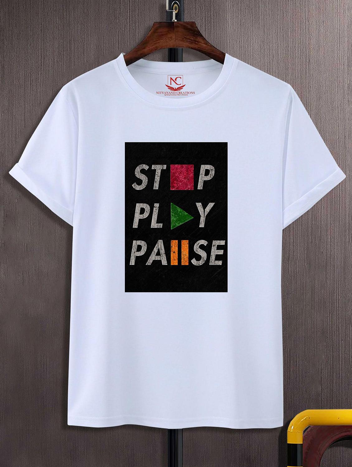 unisex white graphic printed t-shirt - 20824858 -  Zoom Image - 0