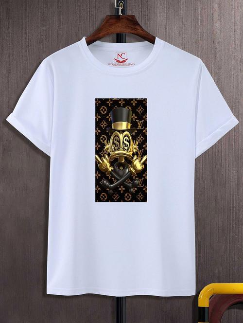unisex white graphic printed t-shirt - 20824865 -  Standard Image - 0