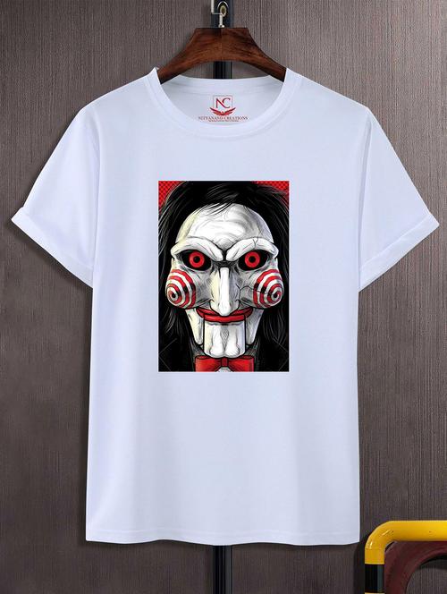 unisex white graphic printed t-shirt - 20824868 -  Standard Image - 0