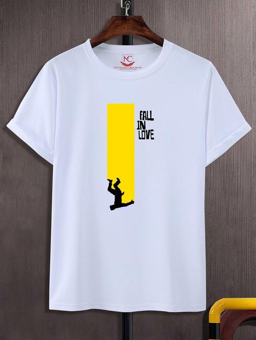 unisex white graphic printed t-shirt - 20824876 -  Standard Image - 0