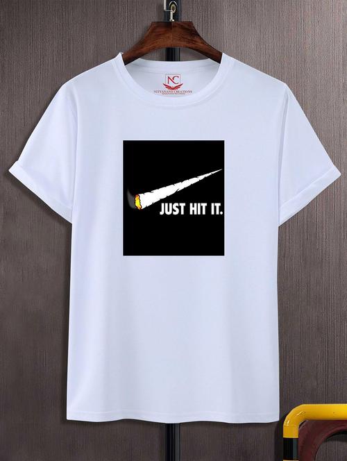 unisex white graphic printed t-shirt - 20824877 - Standard Image - 0