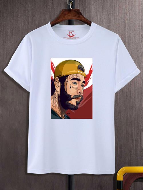 unisex white graphic printed t-shirt - 20824897 -  Standard Image - 0