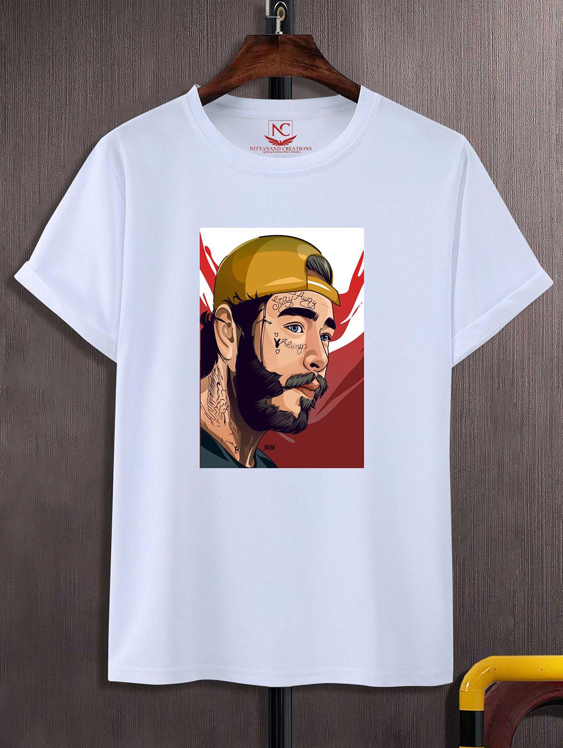 unisex white graphic printed t-shirt - 20824897 -  Zoom Image - 0