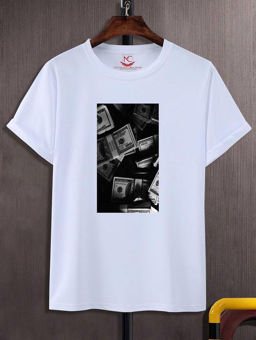 unisex white graphic printed t-shirt - 20824900 -  Standard Image - 0