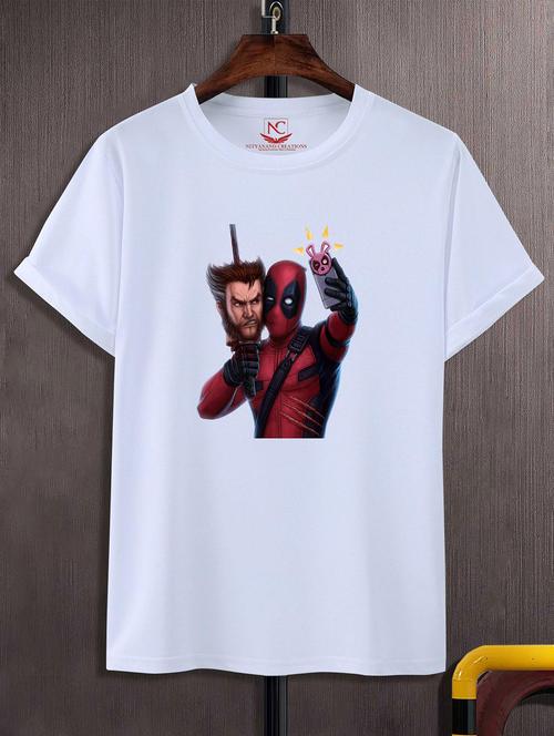 unisex white graphic printed t-shirt - 20824902 - Standard Image - 0