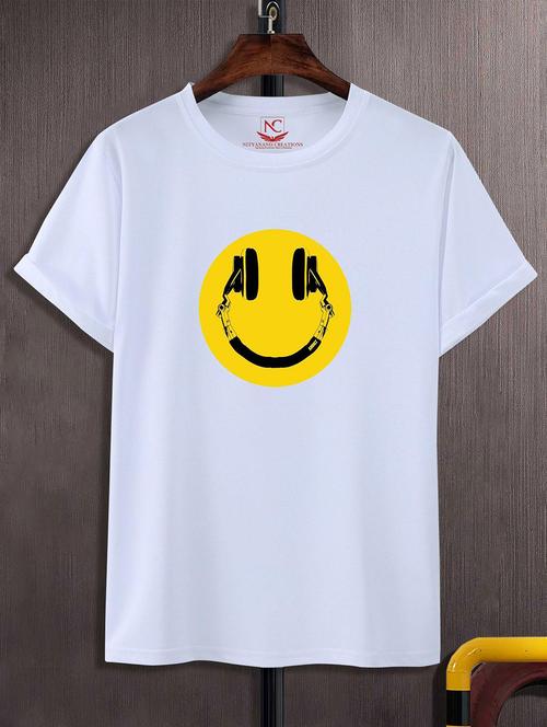 unisex white graphic printed t-shirt - 20824909 -  Standard Image - 0
